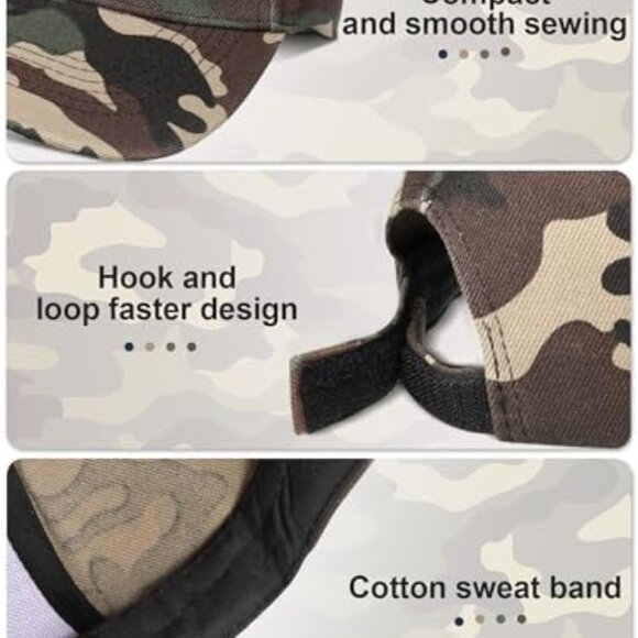 Military Camo Baseball Cap Adjustable Tactical Hat Outdoor Sports Unisex main image 4